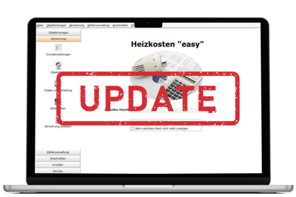 Update für Heizkosten easy auf Laptop