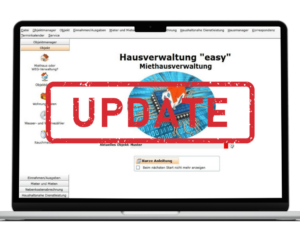 Update für Hausverwaltung easy auf Laptop
