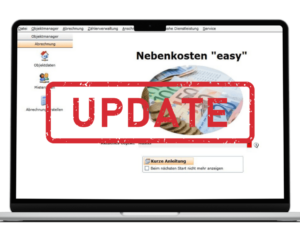 Update für Nebenkosten easy auf Laptop