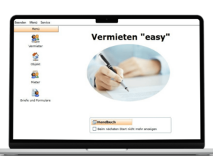 Software Vermieten easy auf Laptop