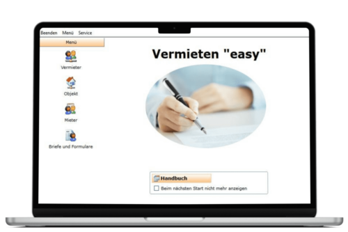 Software Vermieten easy auf Laptop