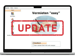 Update für Vermieten easy auf Laptop