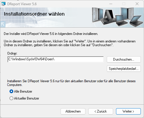 Installation DReport Viewer zum Drucken