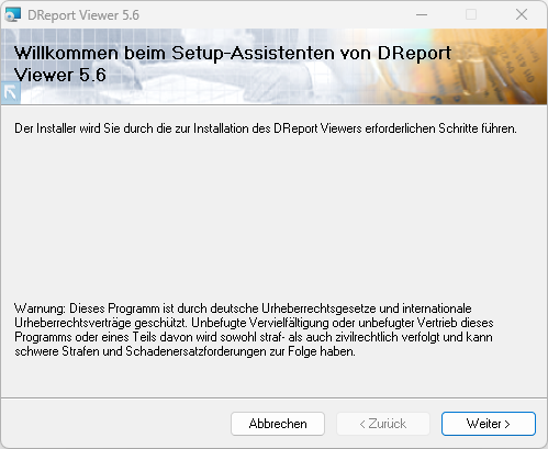 Installation DReport Viewer zum Drucken