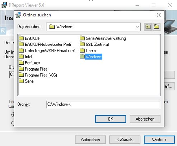 Installation DReport Viewer zum Drucken