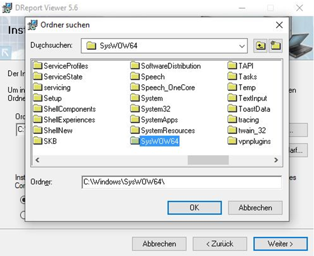 Installation DReport Viewer zum Drucken