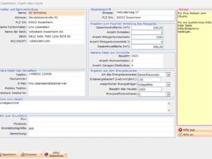 Objektstammdaten verwalten