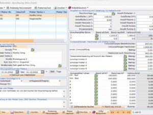 Stammdaten der Mieter im Programm Nebenkosten easy professional