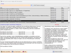 Große Auswahl an Briefen und Formularen